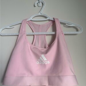 Adidas Light Pink Racerback Sports Bra